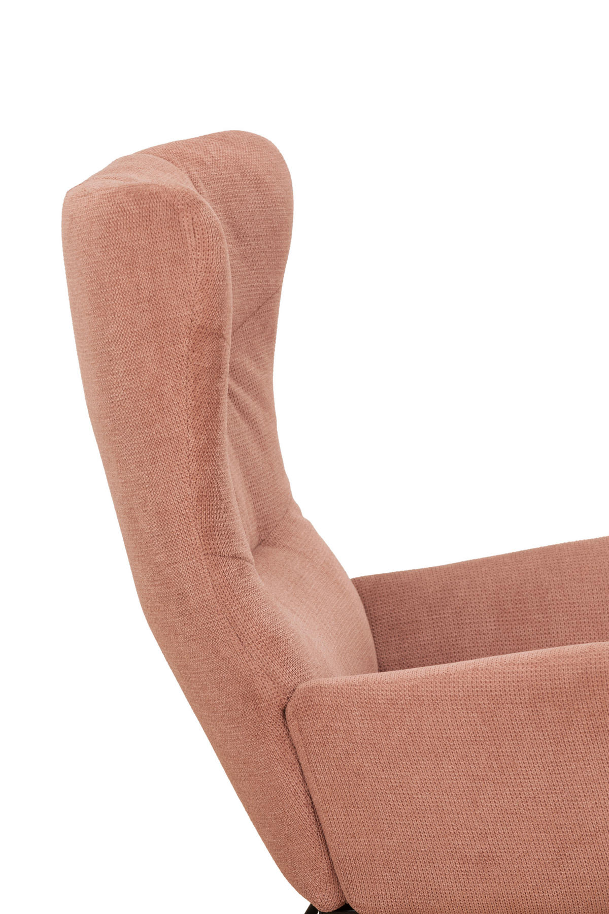 RELAXSESSELSET Samt    - Schwarz/Altrosa, Design, Textil/Metall (84/73/100cm) - Livetastic