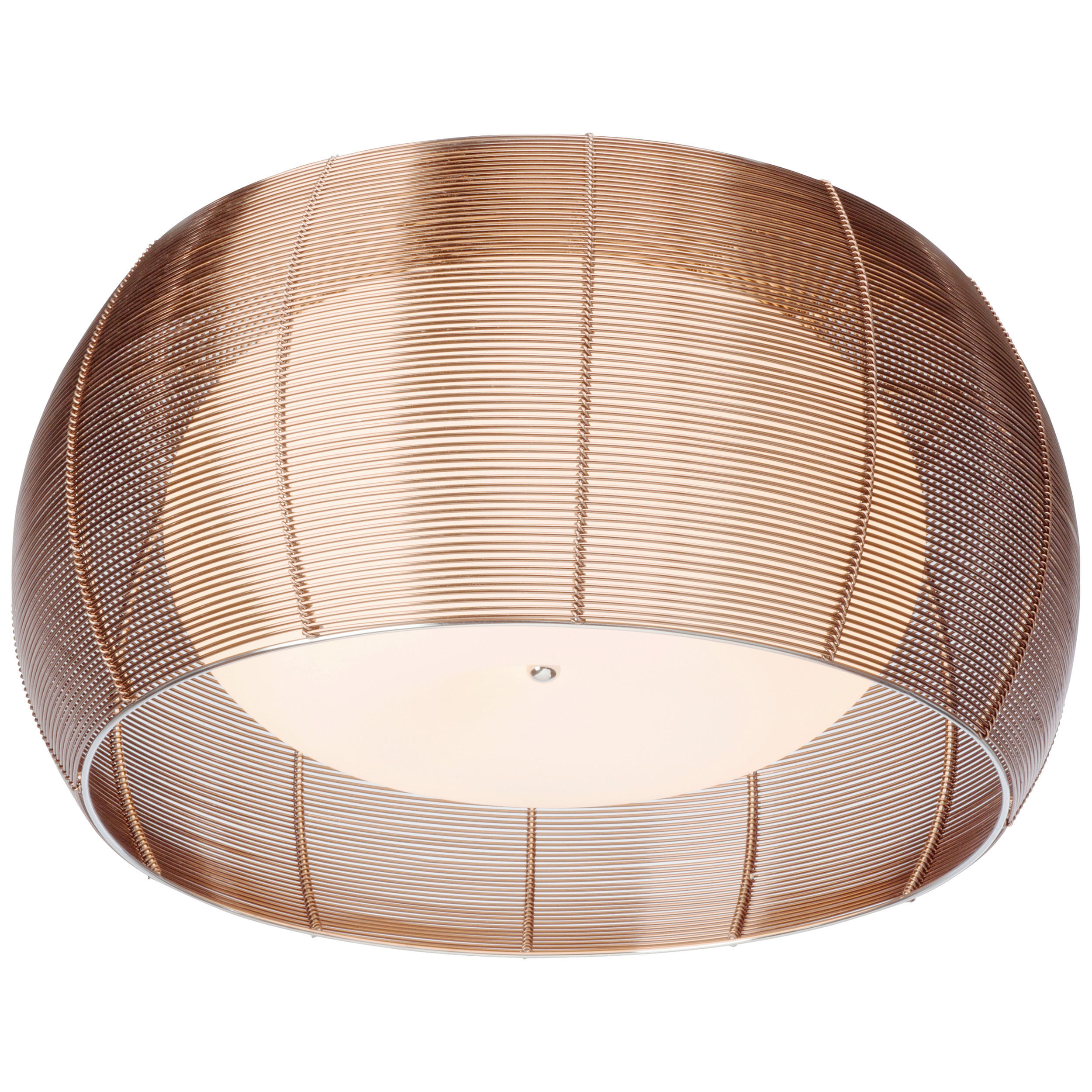 DECKENLEUCHTE RELAX  - Bronzefarben, Design, Glas/Metall (50/26cm)