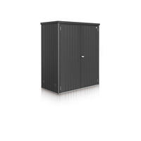 GERÄTESCHRANK - Dunkelgrau, Design, Metall (155/182,5/83cm) - Biohort