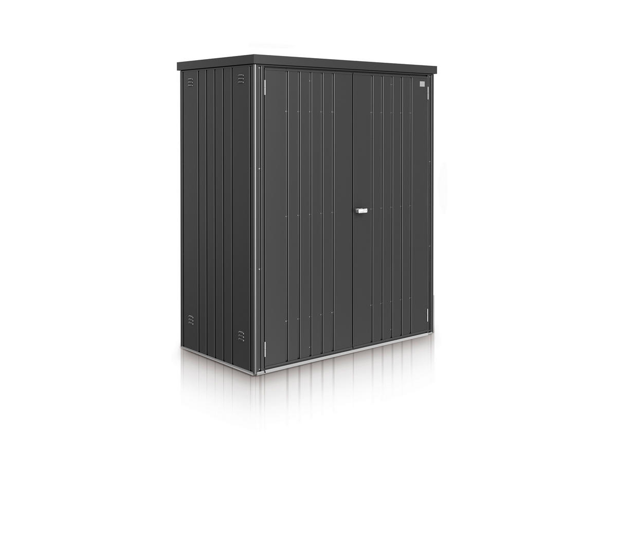 GERÄTESCHRANK - Dunkelgrau, Design, Metall (155/182,5/83cm) - Biohort