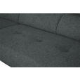 ECKSOFA in Chenille Grau  205/280 cm  - Schwarz/Grau, Design, Textil/Metall (205/280cm) - Xora