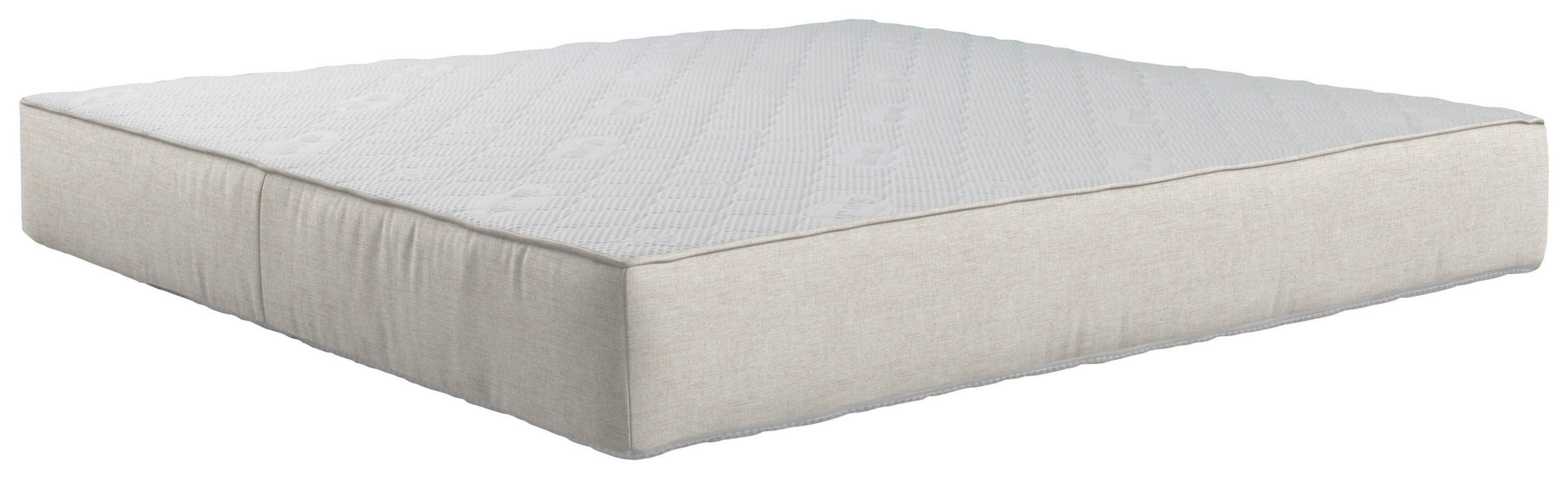 TASCHENFEDERKERNMATRATZE 180/200 cm H2 = mittel  - Weiss/Beige, Trend, Textil (180/200cm) - Esposa