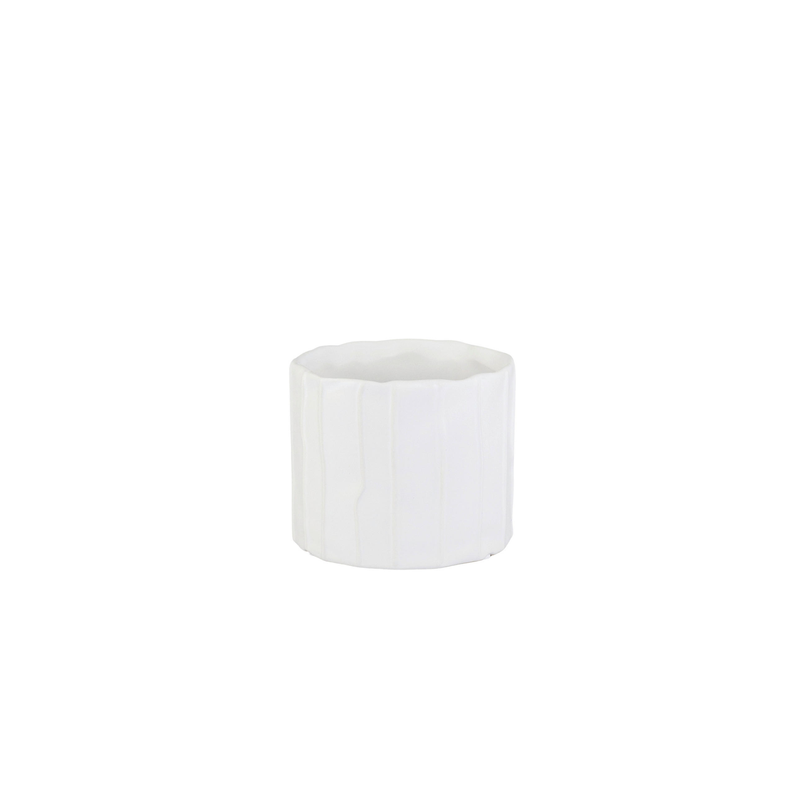 BLUMENTOPF Weiß  - Weiß, Basics, Keramik (11cm)
