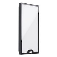 AUßENWANDLEUCHTE   - Schwarz/Weiß, Design, Kunststoff/Metall (40/20/8cm) - Eglo