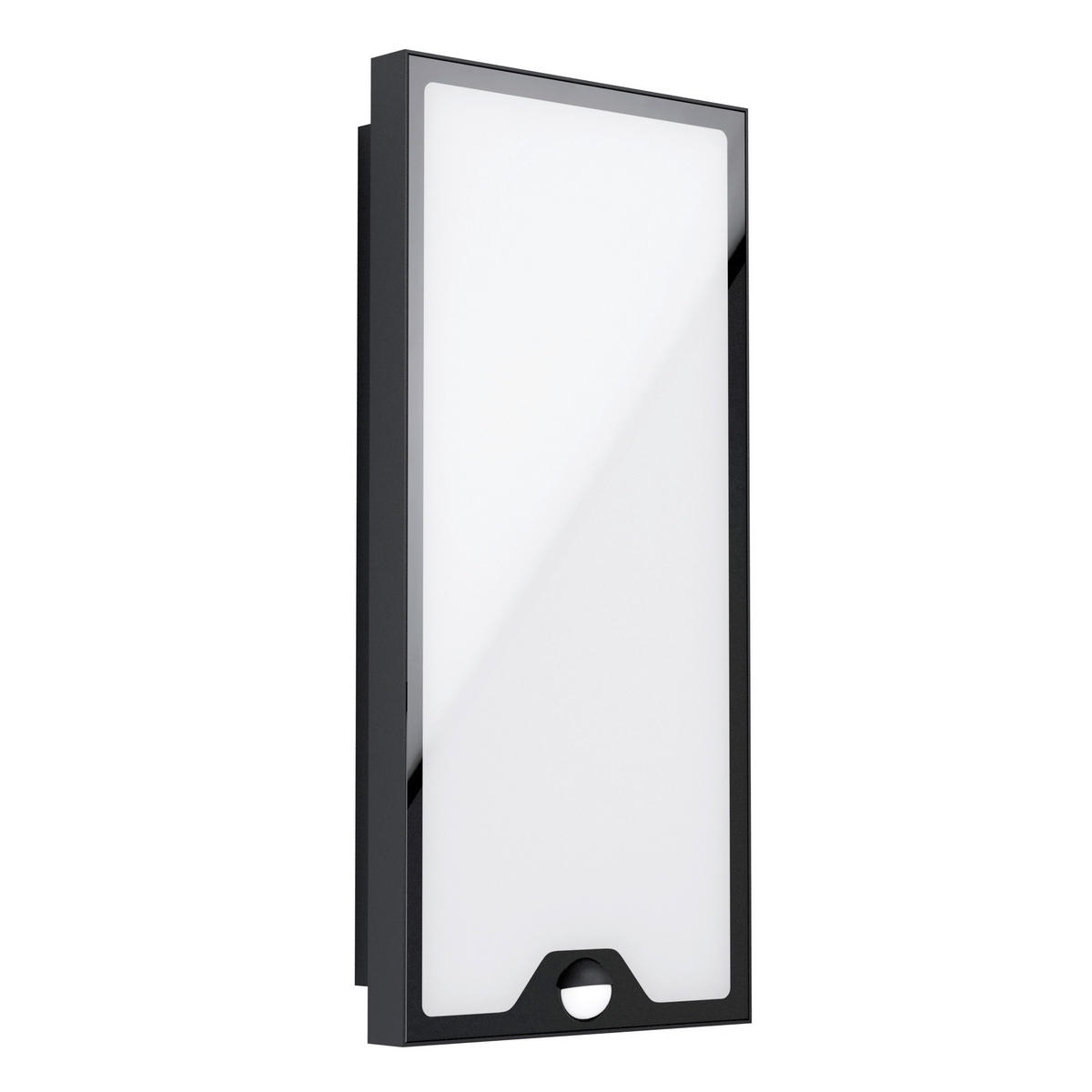 AUßENWANDLEUCHTE   - Schwarz/Weiß, Design, Kunststoff/Metall (40/20/8cm) - Eglo