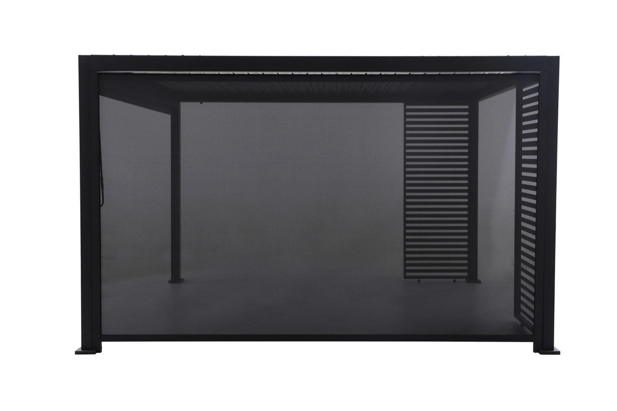 PERGOLA-ROLLO 371/231,5/9 cm   - Anthrazit, Basics, Metall (371/231,5/9cm) - Gardenson