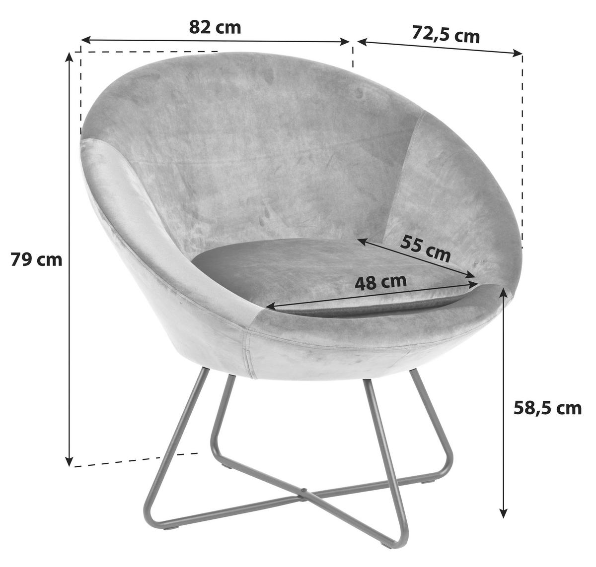 FOTELJ,  temno zelena tekstil - črna/temno zelena, Trend, kovina/tekstil (82,0/79,0/72,5cm) - Livetastic
