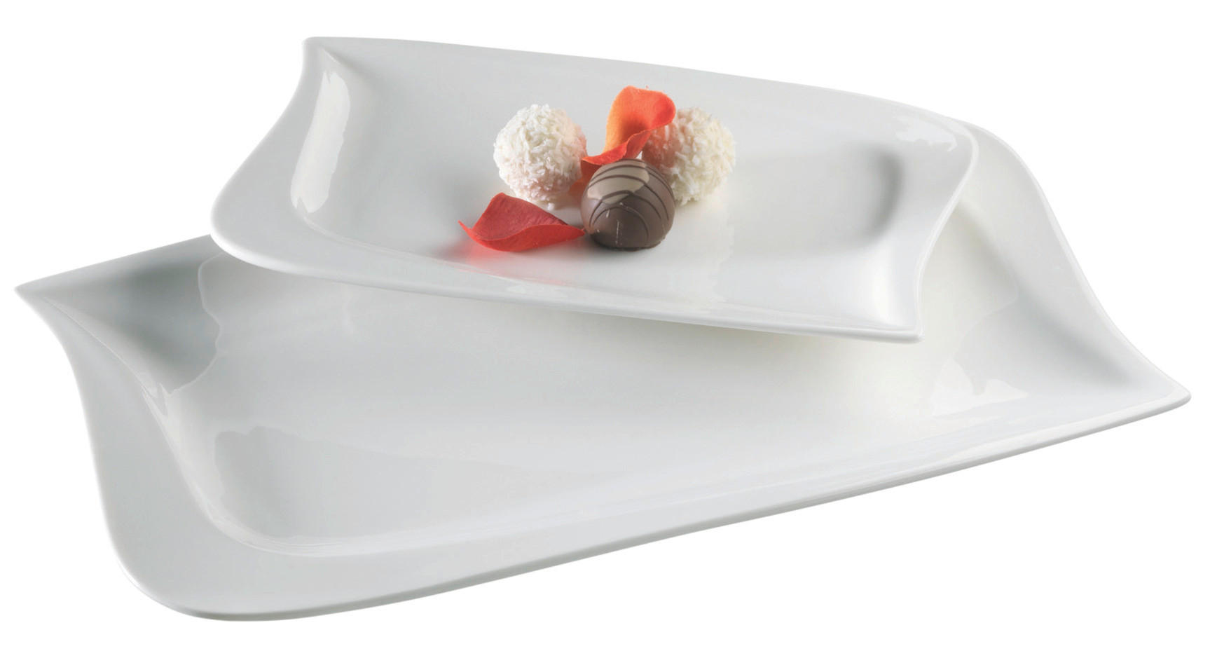PLATTE - Weiß, Basics, Keramik (38,5/23,9/7cm) - Mäser
