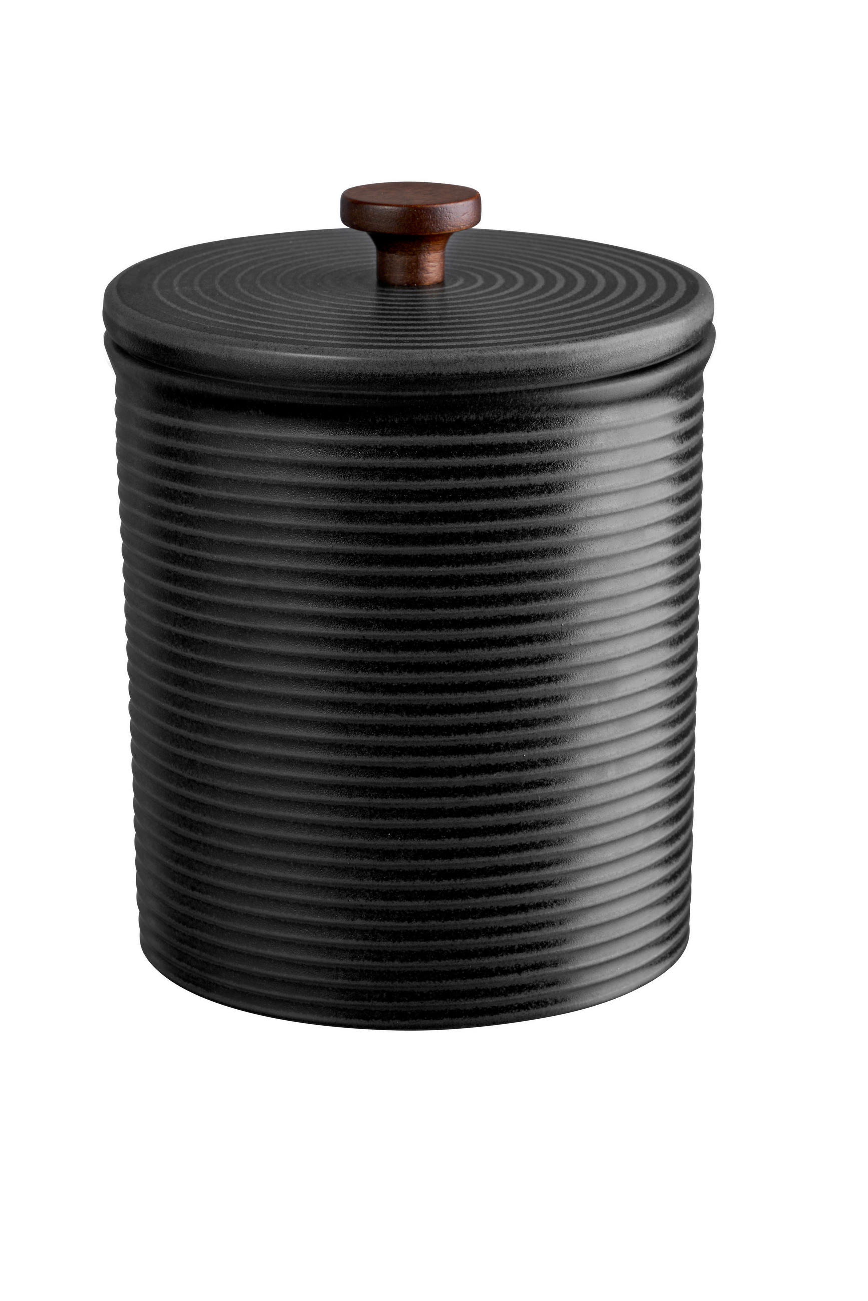 VORRATSDOSE KITCHEN`ART COPPA KURO  - Schwarz, KONVENTIONELL, Keramik (13,5/17cm) - ASA