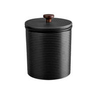 VORRATSDOSE KITCHEN`ART COPPA KURO  - Schwarz, KONVENTIONELL, Keramik (13,5/17cm) - ASA