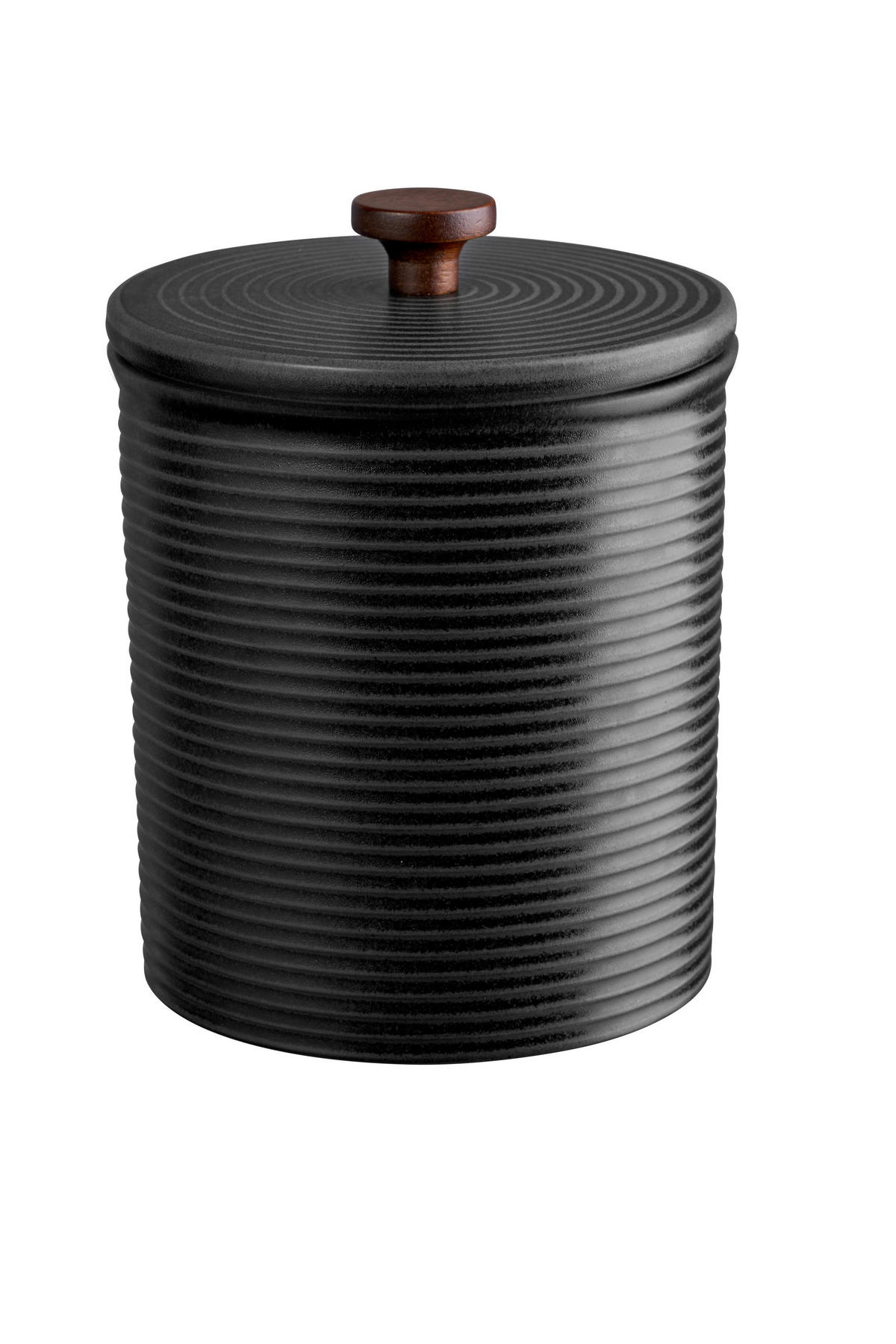 VORRATSDOSE KITCHEN`ART COPPA KURO  - Schwarz, KONVENTIONELL, Keramik (13,5/17cm) - ASA