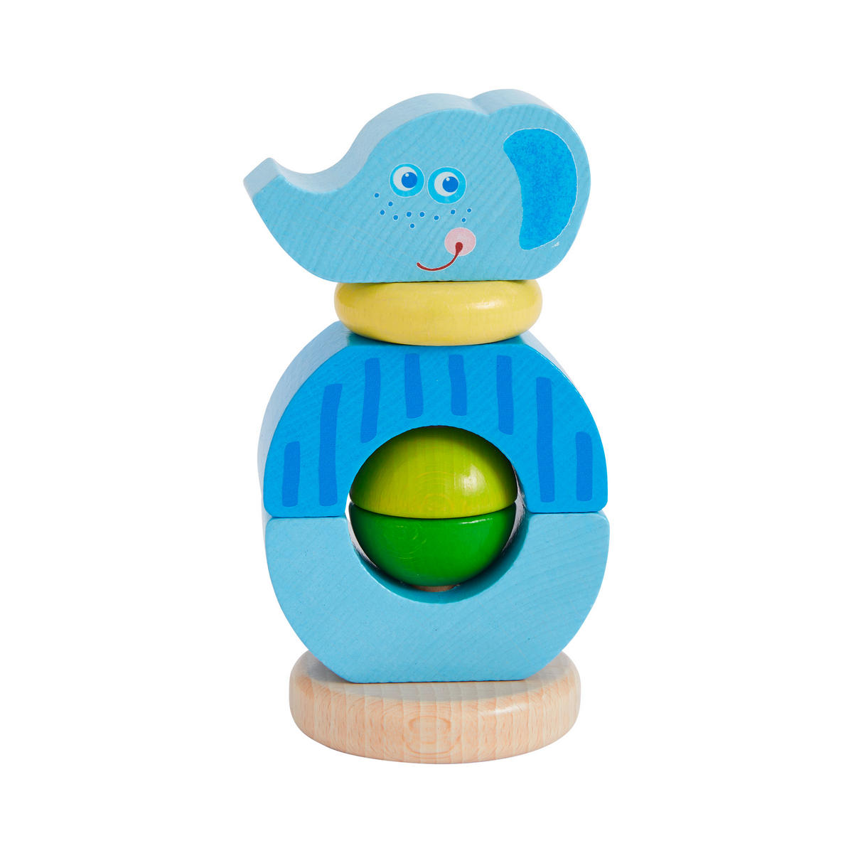 STECKBAUSTEINE - Hellblau, Basics, Holz (8,5/15cm) - Haba