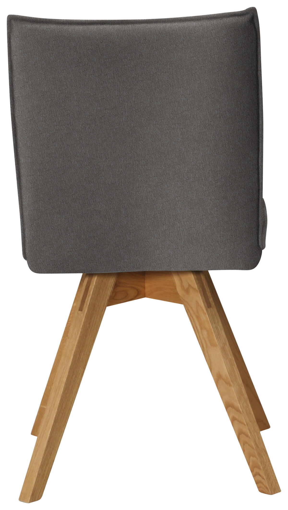STUHL  in Lederlook, Mikrofaser  - Eichefarben/Dunkelgrau, Konventionell, Holz/Textil (60/91/61cm) - Moderano
