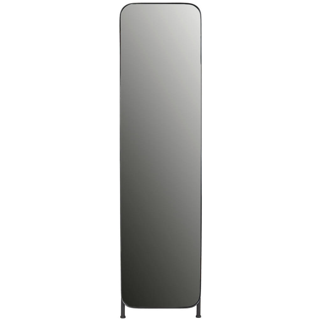 Thumbnail - Landscape Standspiegel, Schwarz, Metall, Glas, Holzwerkstoff, rechteckig, 41x160x4 cm, Reach, Bsci, Ganzkörperspiegel, S...