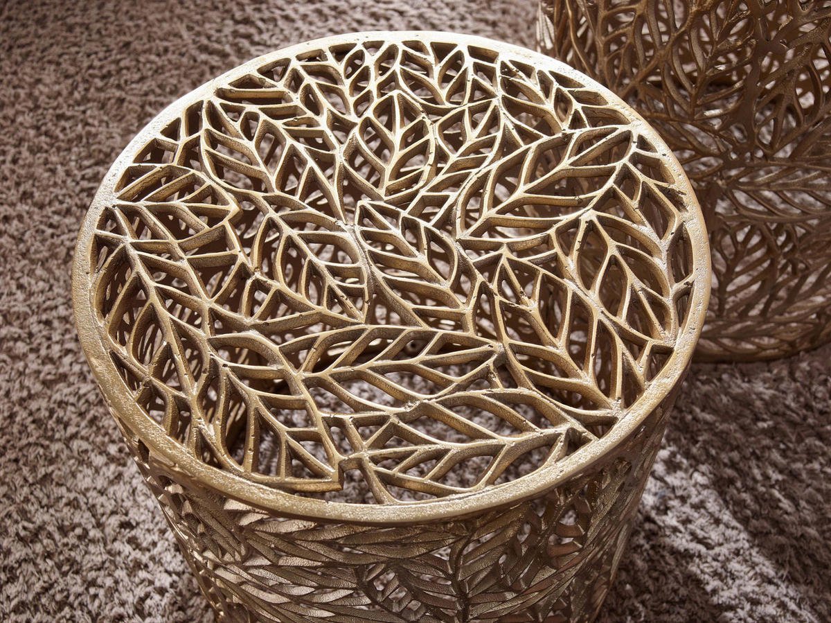 SET MIZ, zlate barve  - zlate barve, Design, kovina (41/42/41cm) - MID.YOU