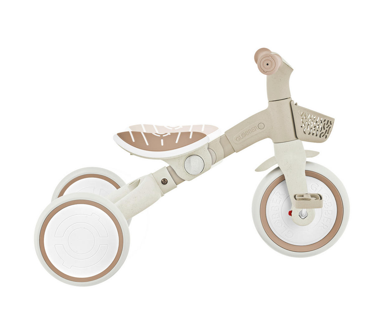DREIRAD LEARNING TRIKE 2in1 PLUS ECO  - Taupe, Basics, Kunststoff (62.2/42,1/84,3kg) - GLOBBER