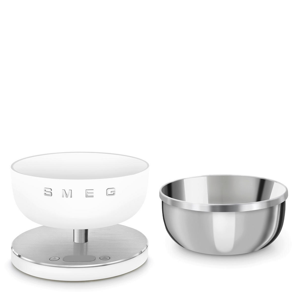 ELEKTRISCHE KÜCHENWAAGE Collection  - Weiss, Trend, Kunststoff (20.5/15.0/20.5cm) - SMEG