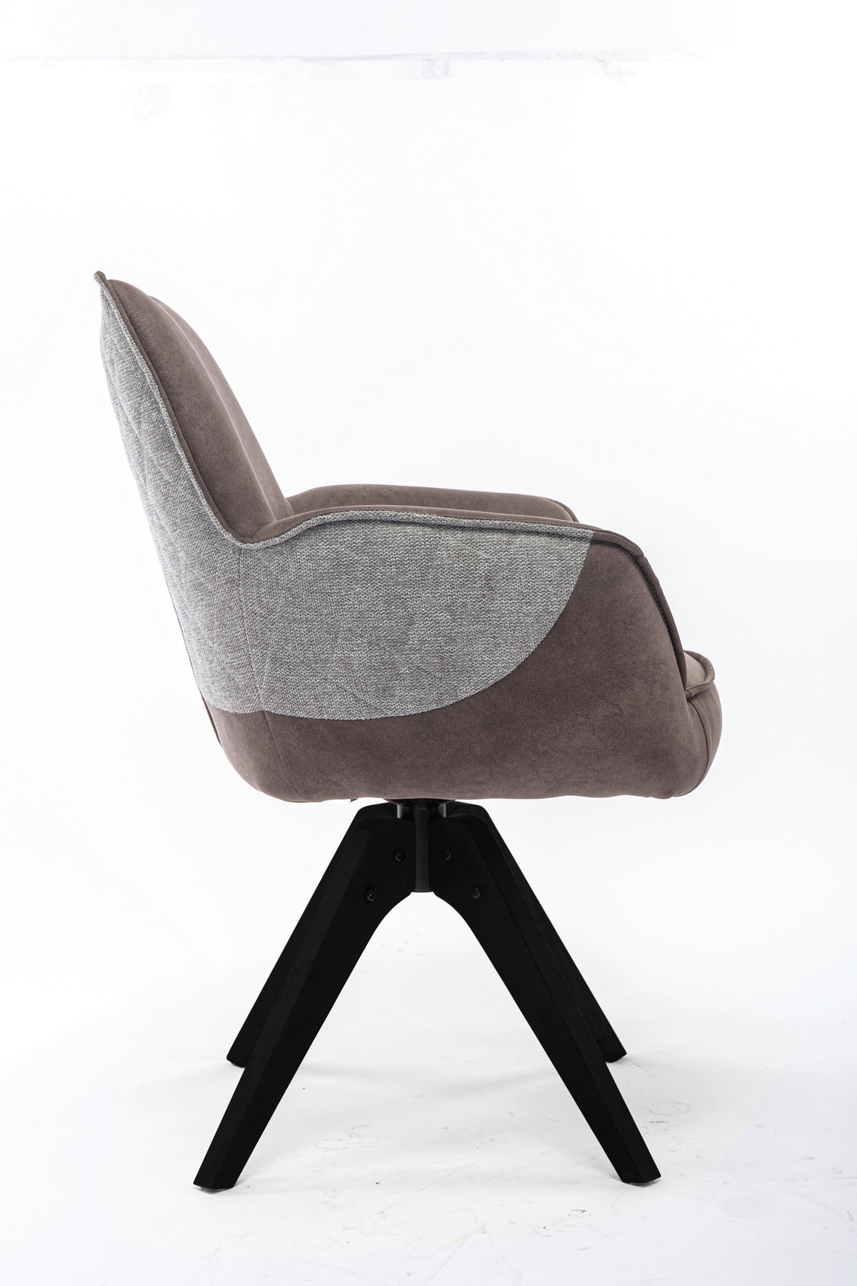 STUHL  in  - Schwarz/Braun, Design, Holz/Textil (62/85/64cm) - Livetastic