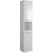 MIDISCHRANK 30/123,2/33 cm - Chromfarben/Weiß, KONVENTIONELL, Holzwerkstoff/Metall (30/123,2/33cm) - Xora