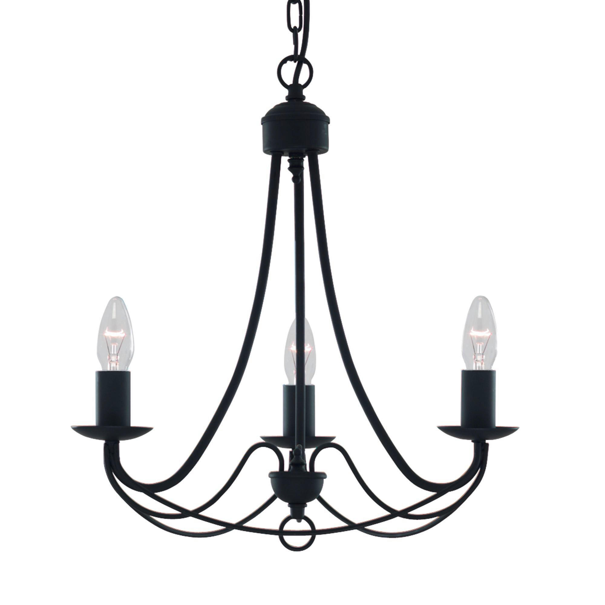 KRONLEUCHTER Maypole 46/100 cm   - Schwarz, LIFESTYLE, Metall (46/100cm)