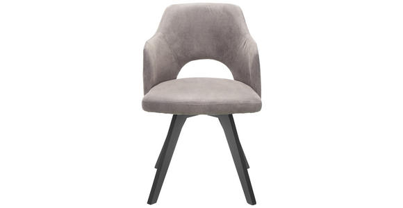 ARMLEHNSTUHL in Braun, Schwarz - Schwarz/Braun, Design, Holz/Textil (53/81/60cm) - Venda