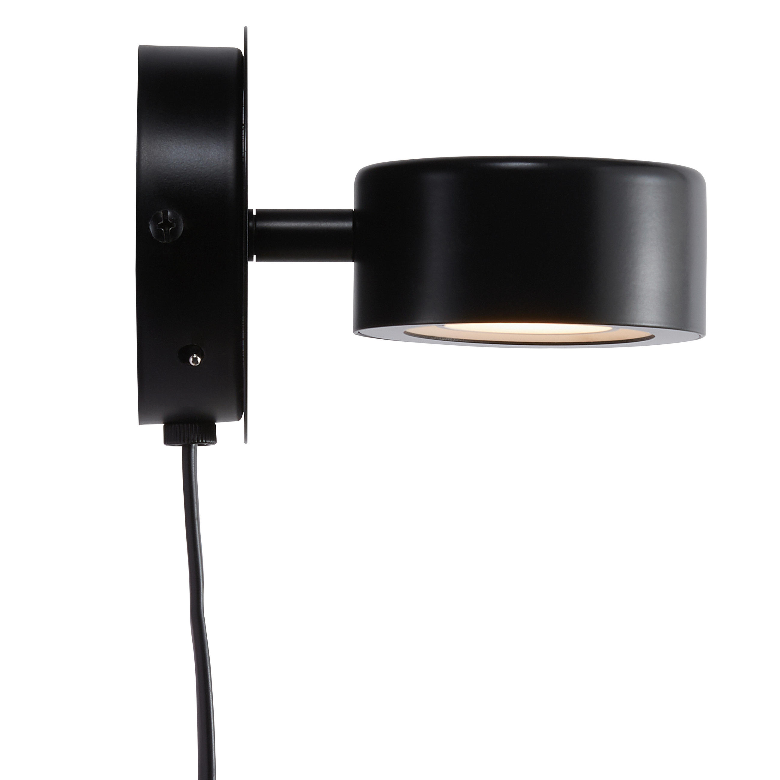 Nordlux Wandleuchte Clyde Schwarz 10 cm