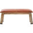 SITZBANK - Braun, Design, Leder/Holz (110/43/37cm)
