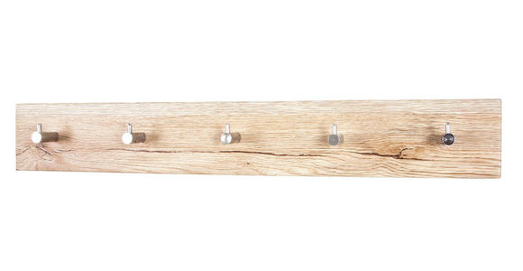 HAKENLEISTE  in Eichefarben  - Eichefarben, Design, Holzwerkstoff (57/8/5cm) - Carryhome