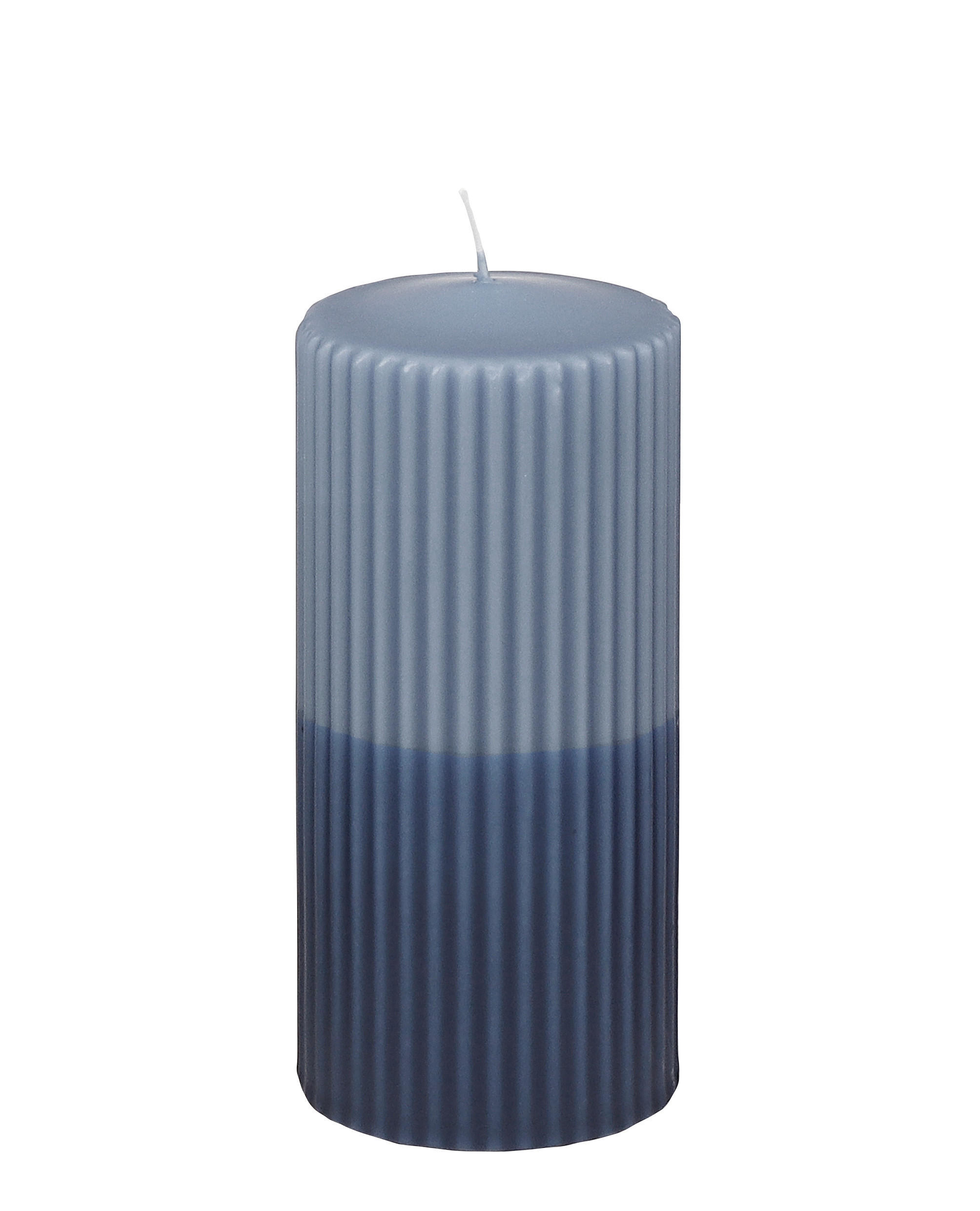 KERZE - Pastellblau, Basics, Paraffin (6,7/15,0cm) - Steinhart