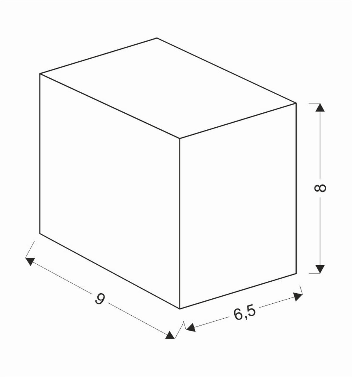VÄGGLAMPA FÖR UTOMHUS - svart, Design, metall (6.5/9/8cm)