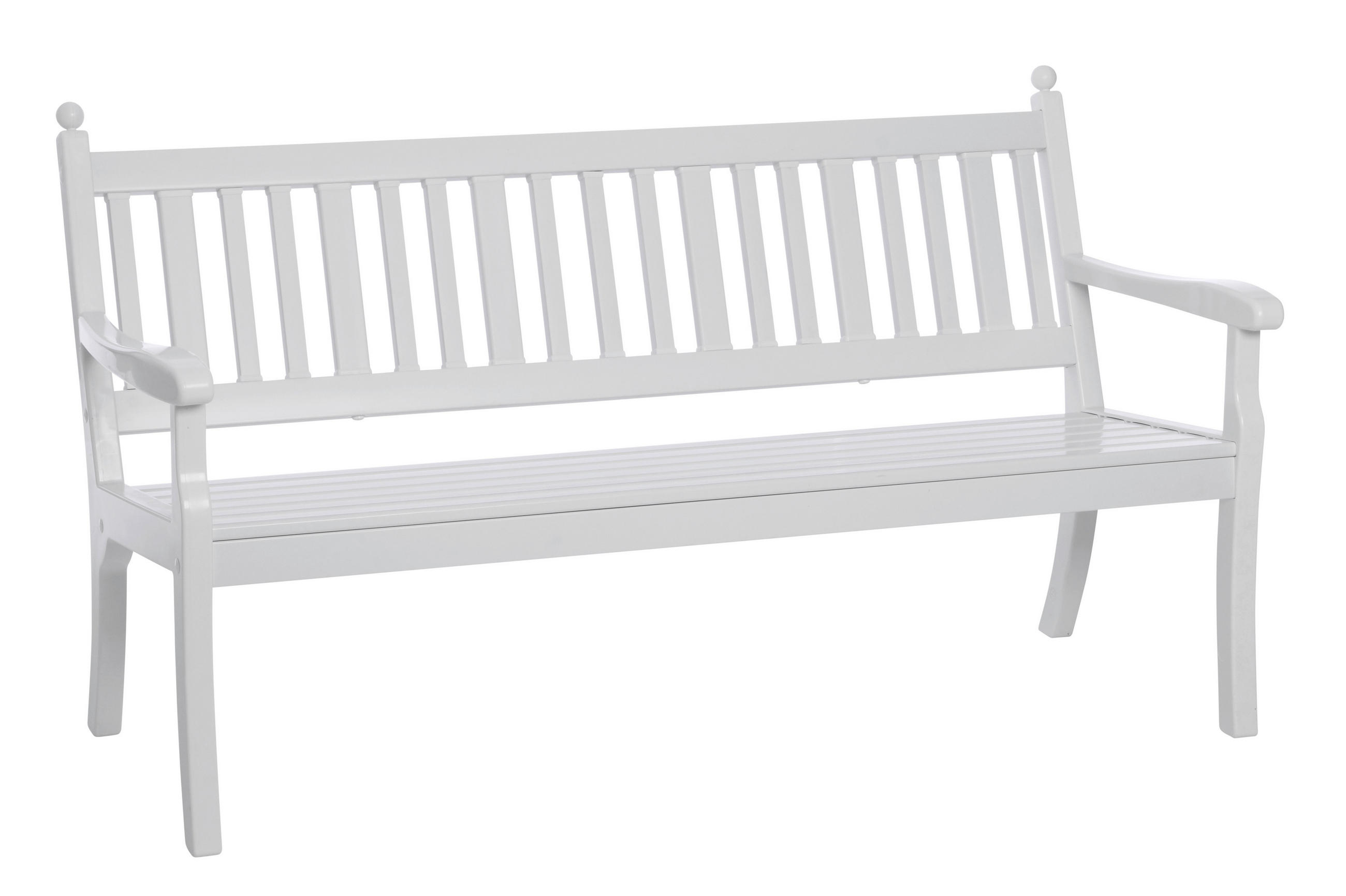 GARTENBANK 160/88/69 cm   - Weiß, Basics, Kunststoff (160/88/69cm) - Modante