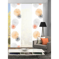 FLÄCHENVORHANG RAWLINS, 3-TLG. in Orange blickdicht  - Orange, Basics, Textil (60/245cm)