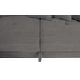 ECKSOFA inkl. Funktionen Dunkelgrau Cord  - Dunkelgrau/Silberfarben, Design, Textil/Metall (226/257cm) - Xora