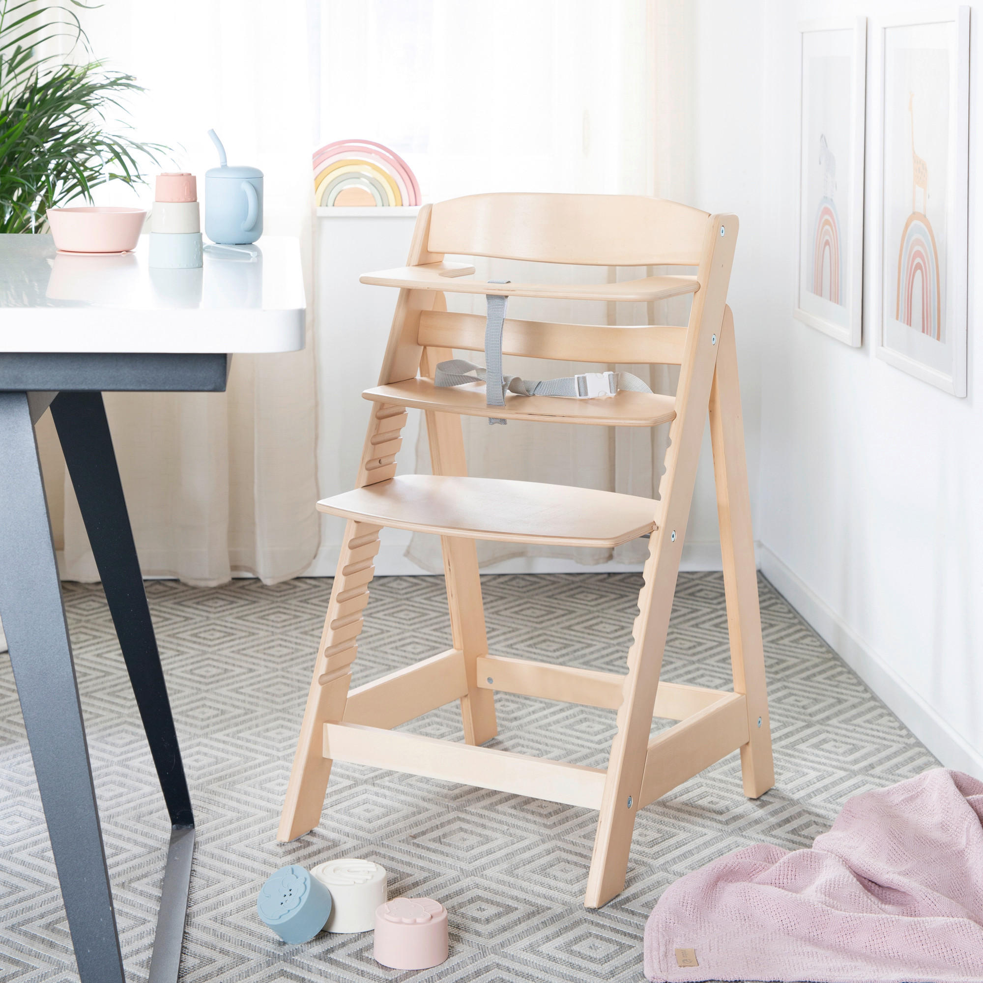 HOCHSTUHL Sit Up Flex  - Hellbraun, Basics, Holzwerkstoff/Kunststoff (44,5/80/54cm) - Roba