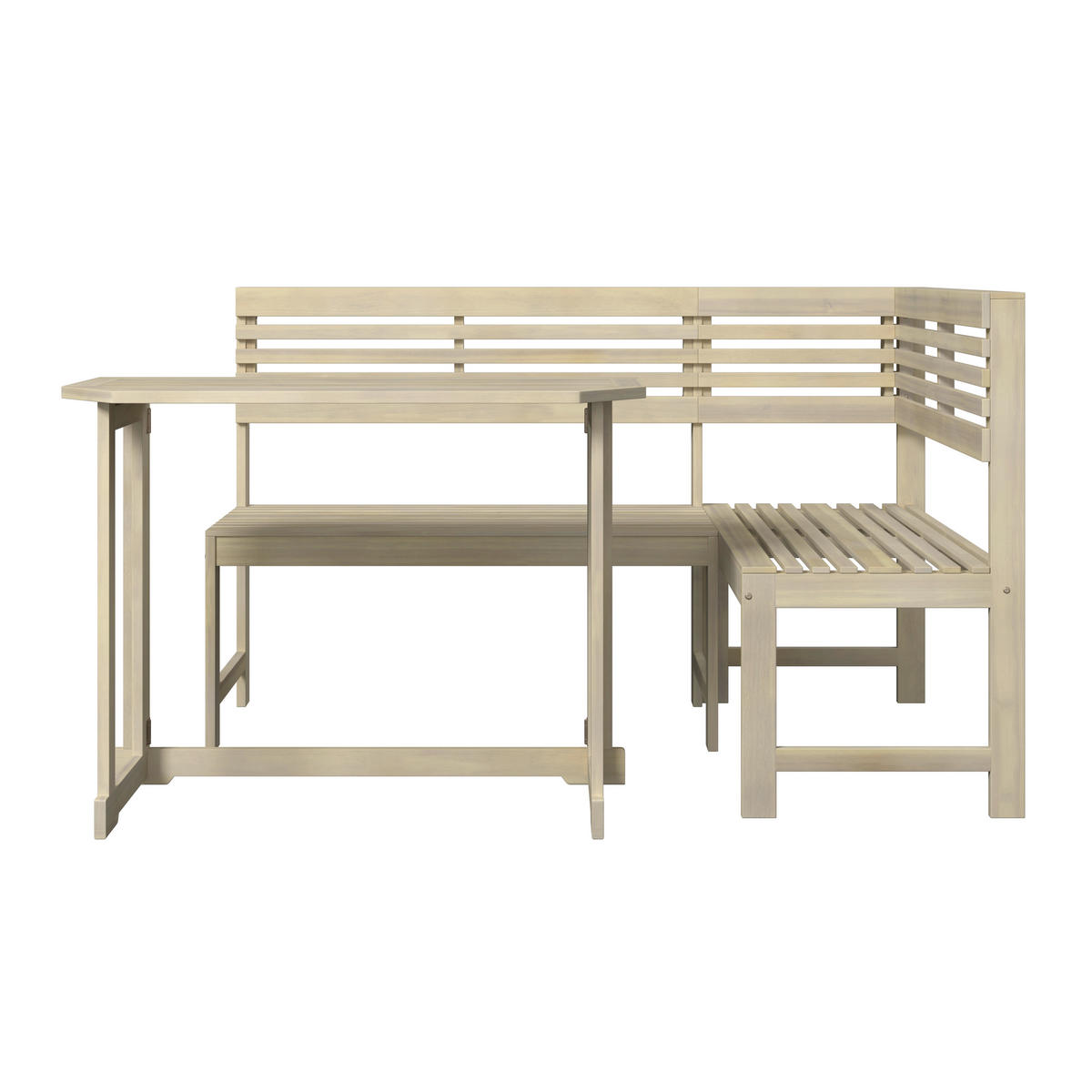 GARTENSET 3-teilig  - Akaziefarben, ROMANTIK / LANDHAUS, Holz - Ambia Garden