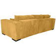 ECKSOFA  in Cord Senfgelb  - Senfgelb/Braun, KONVENTIONELL, Holz/Textil (293/160cm) - Carryhome