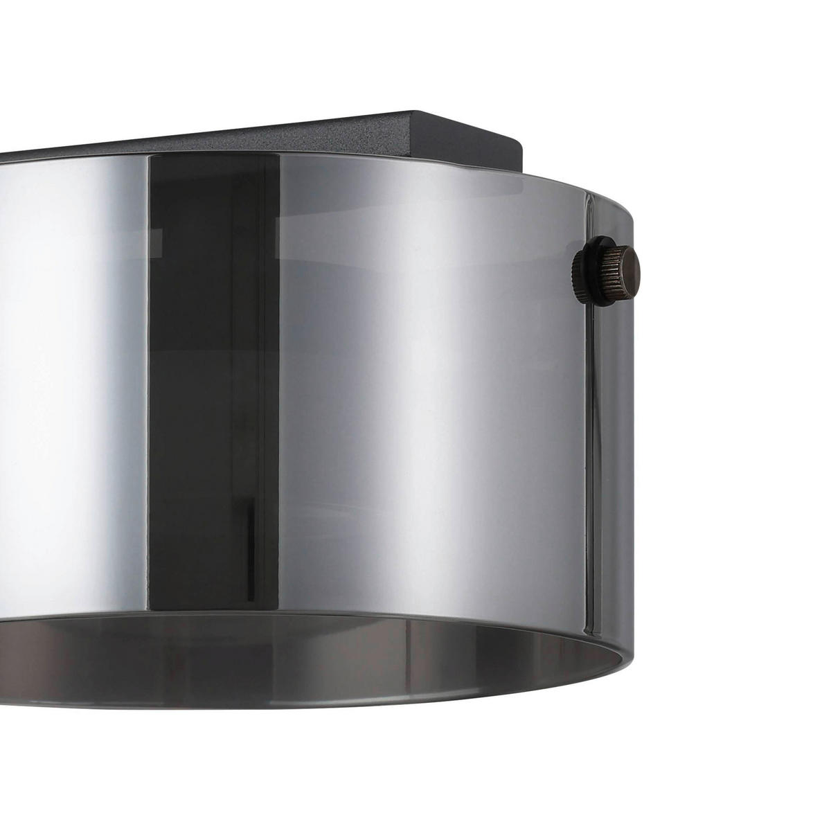 TISCHLEUCHTE 20/15/42 cm   - Schwarz, Basics, Glas/Metall (20/15/42cm) - Eglo