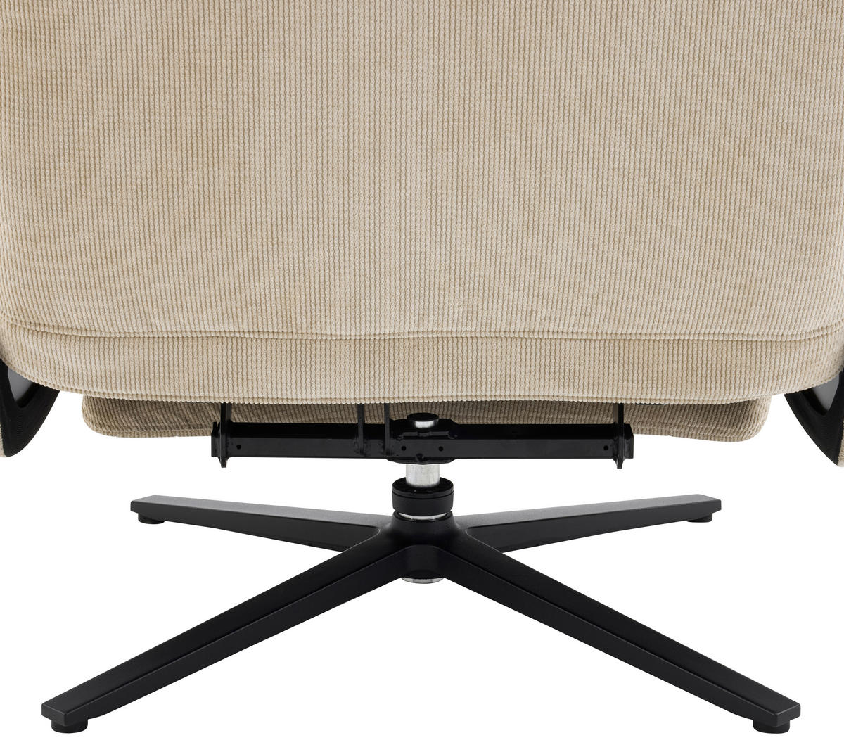 RELAXSESSEL NORA Webstoff    - Beige/Schwarz, Design, Textil/Metall (68/113/84cm) - Livetastic