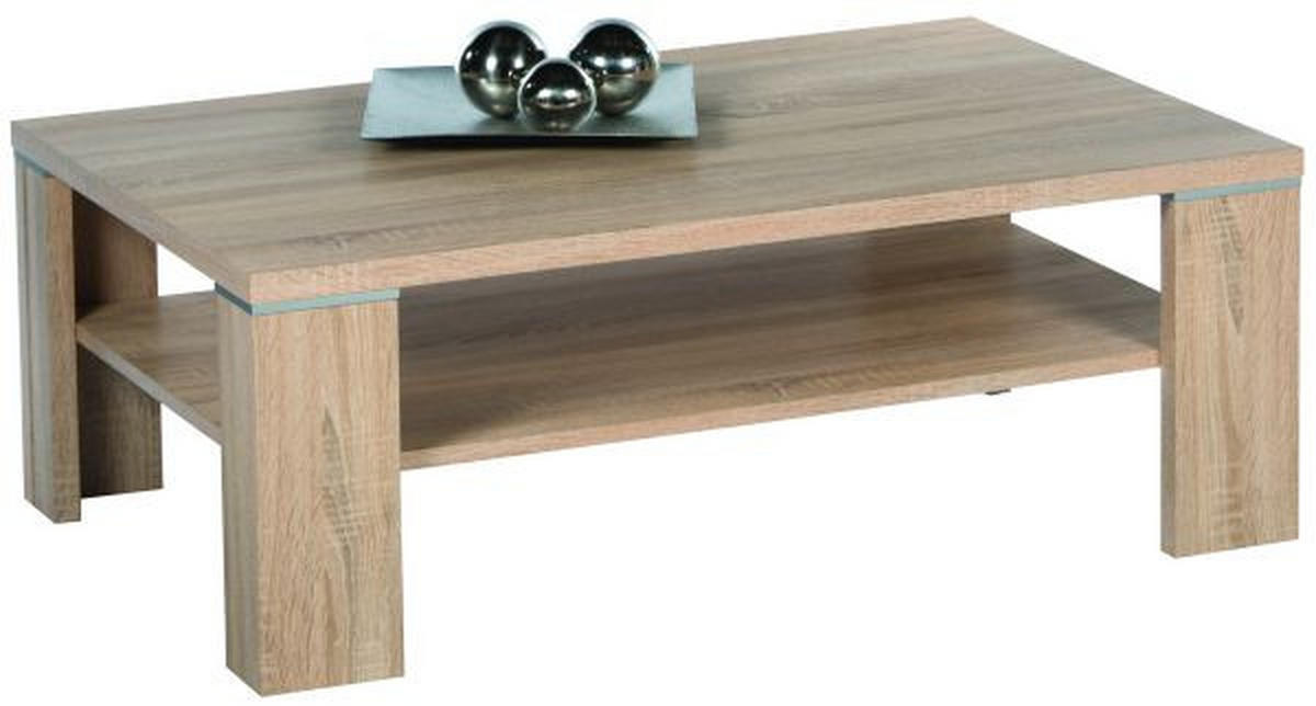 KLUB STOČIĆ  boja aluminijuma, sonoma hrast  - sonoma hrast/boja aluminijuma, Dizajnerski, pločasti materijal (110/70/40cm) - Xora