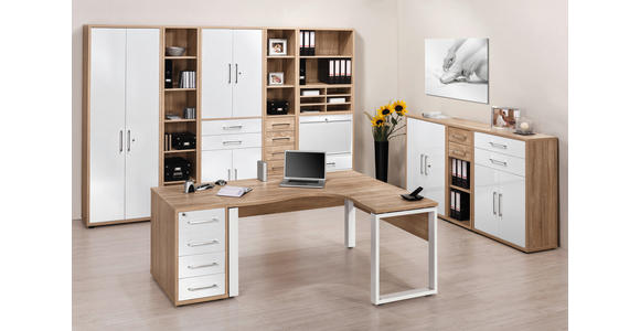 ANSTELLCONTAINER 43,8/75,6/80 cm - Silberfarben/Schwarz, KONVENTIONELL, Holzwerkstoff/Kunststoff (43,8/75,6/80cm) - Voleo