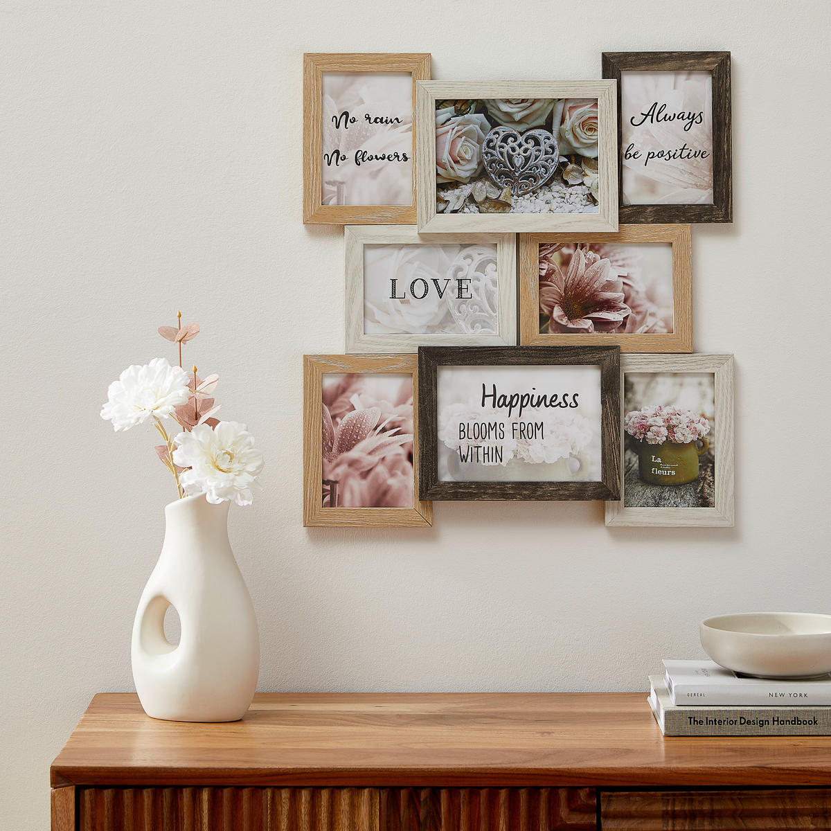 COLLAGEN-BILDERRAHMEN  Multicolor  - Multicolor, Basics, Glas/Holzwerkstoff (45/49/1,2cm)