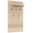 GARDEROBENPANEEL in 78/139/30 cm - Eichefarben, Design, Holzwerkstoff/Metall (78/139/30cm) - Xora