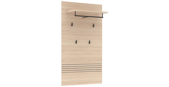 GARDEROBENPANEEL in 78/139/30 cm - Eichefarben, Design, Holzwerkstoff/Metall (78/139/30cm) - Xora