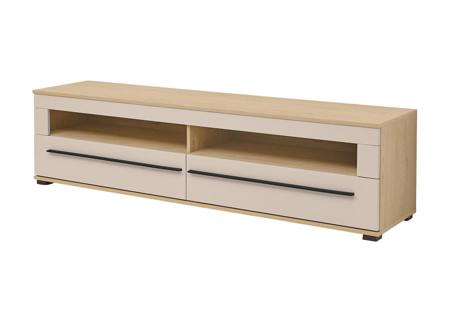 LOWBOARD  180/47/42 cm 2 Schublade(n) stehend, in verschiedenen Größen erhältlich  - Kaschmir/Eichefarben, Design, Holzwerkstoff/Kunststoff (180/47/42cm) - Livetastic