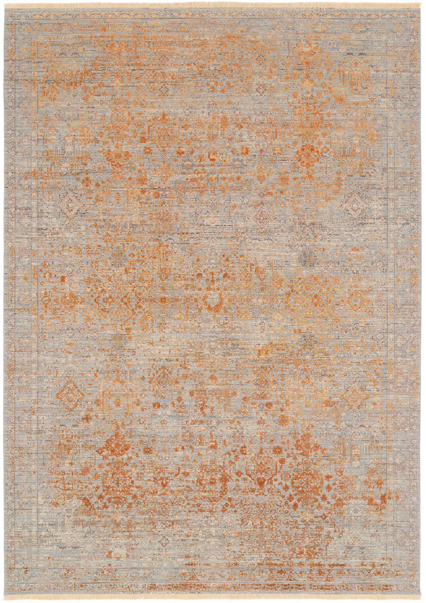 WEBTEPPICH 65/130 cm Tinto Grande Creme, Goldfarben  - Goldfarben/Creme, Design, Textil (65/130cm) - Dieter Knoll
