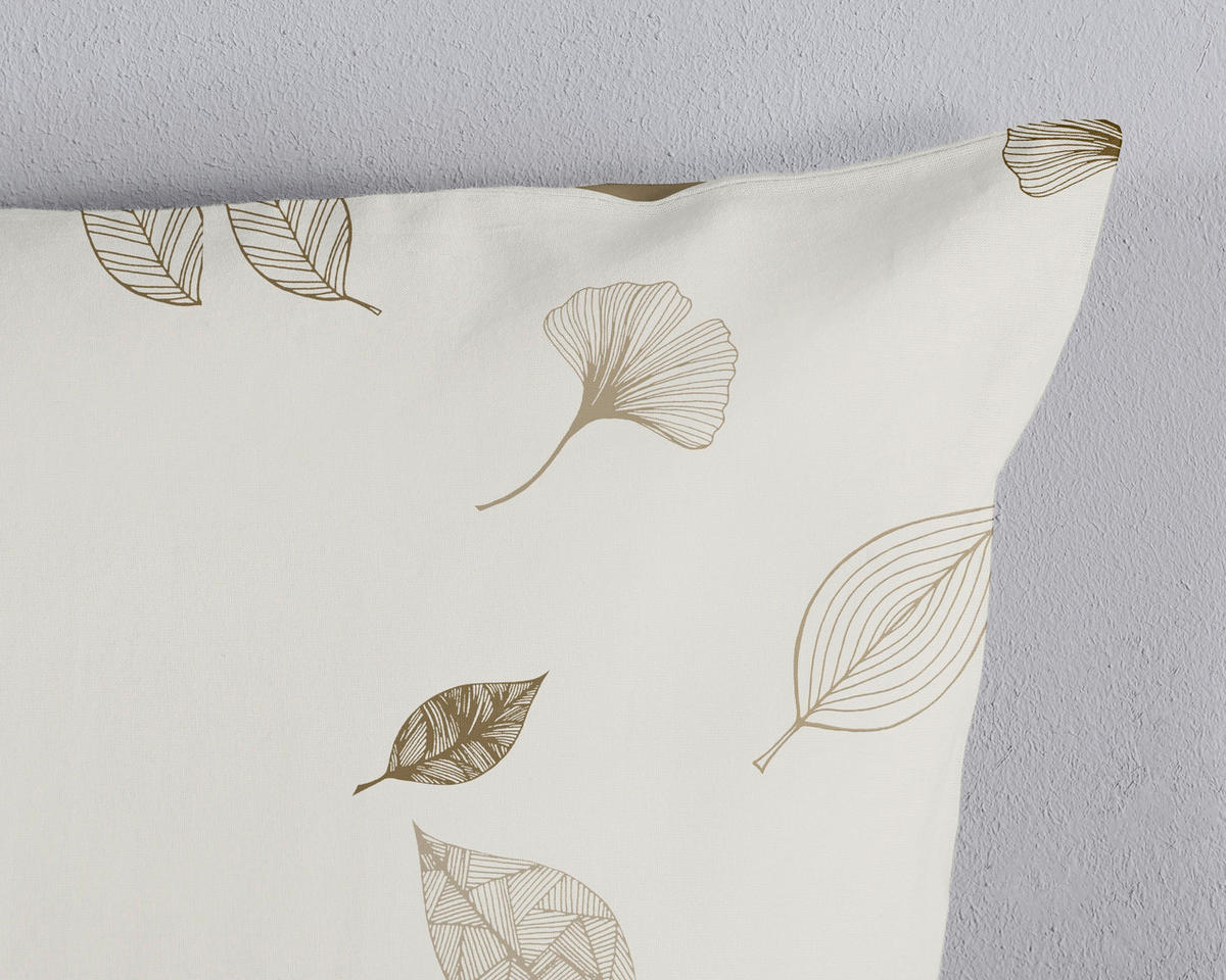 WENDEBETTWÄSCHE 2-teilig Good Morning Renforcé 140/200 cm  - Perlmutt/Braun, Basics, Textil (140/200cm)