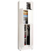 MULTISKÅP 70/240/39 cm 6-dörrar - vit/grå, Modern, trämaterial/plast (70/240/39cm) - MID.YOU
