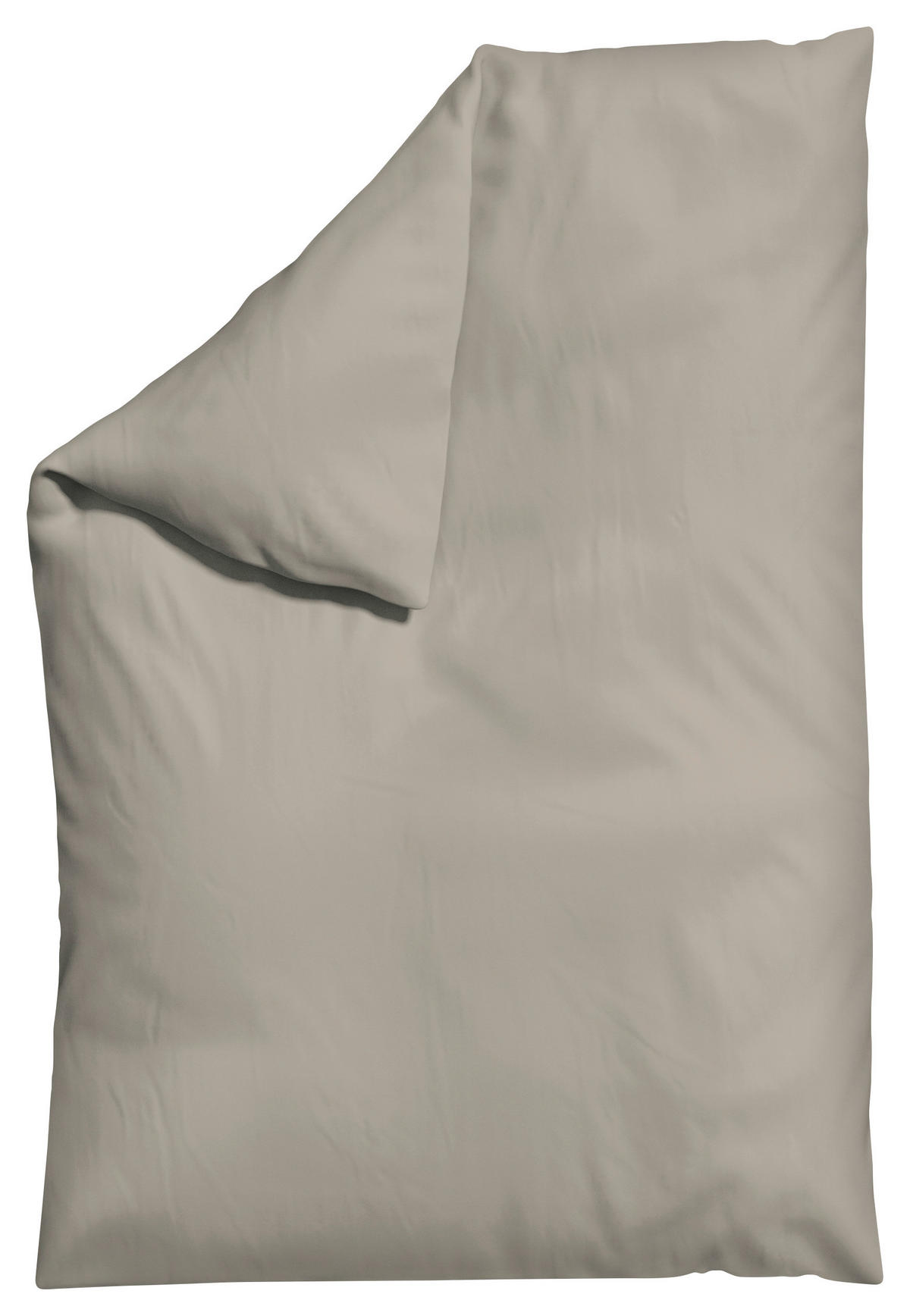 BETTDECKENBEZUG 135-140/200 cm KNITTED JERSEY Jersey  - Taupe, Basics, Textil (135-140/200cm) - Schlafgut