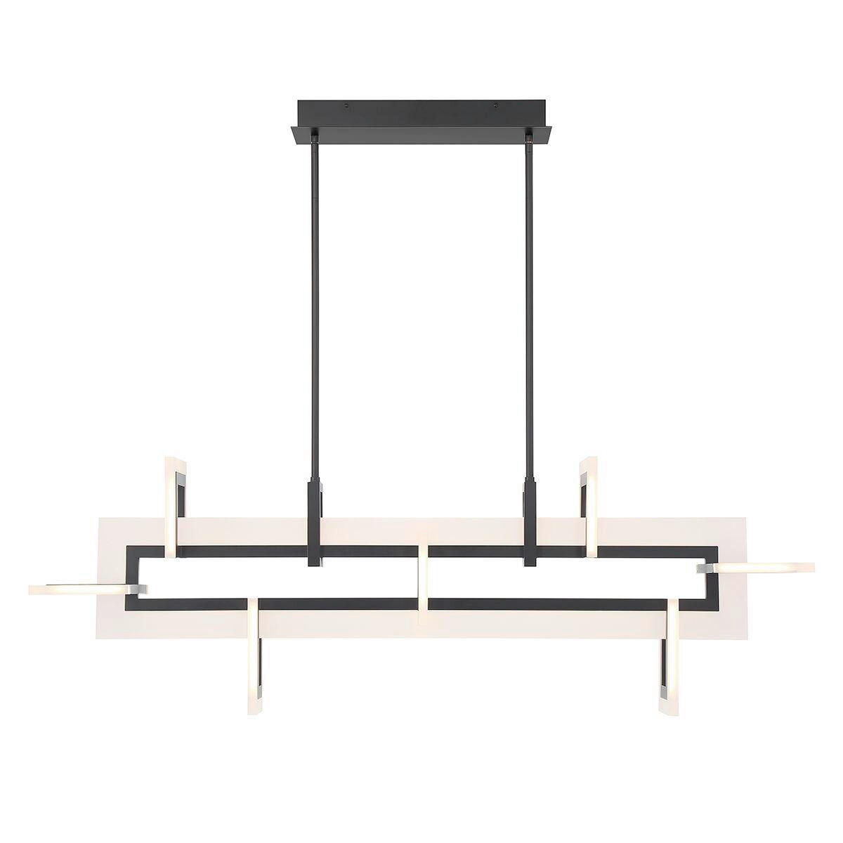 LED-HÄNGELEUCHTE 50/122,8/23,1 cm    - Schwarz, Design, Kunststoff/Metall (50/122,8/23,1cm) - Elstead Lighting