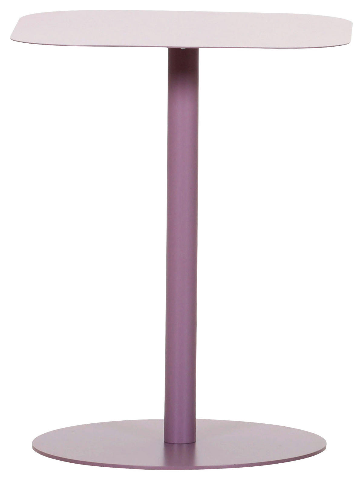 BEISTELLTISCH 40/40/50 cm Lila organisch  - Lila, Design, Metall (40/40/50cm) - Landscape